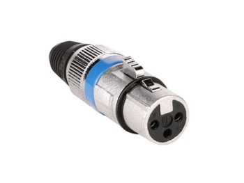 Connettore XLR F 3 poli, nickel - Boston