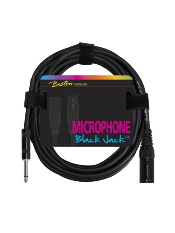 Cavo microfonico, 1x XLR M 3 poli - 1x Jack M mono, 10,00m, nero - Boston