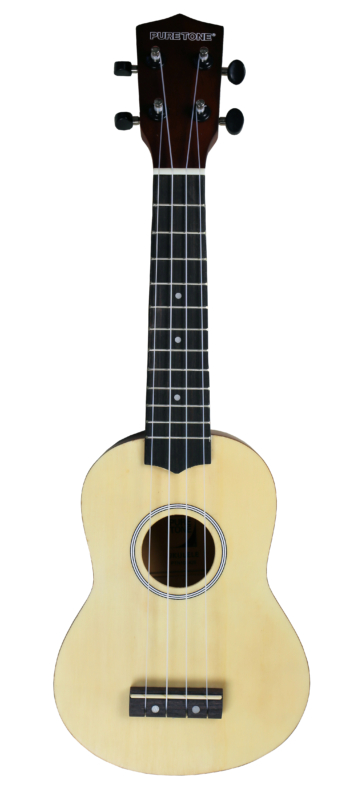 Pure Tone Soprano Ukulele Natural Pack KUS15 - Pure Tone