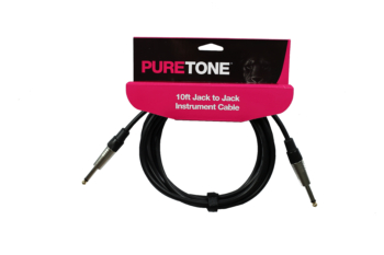 10 Foot 1/4 Inch Jack to Jack Instrument Cable - Pure Tone