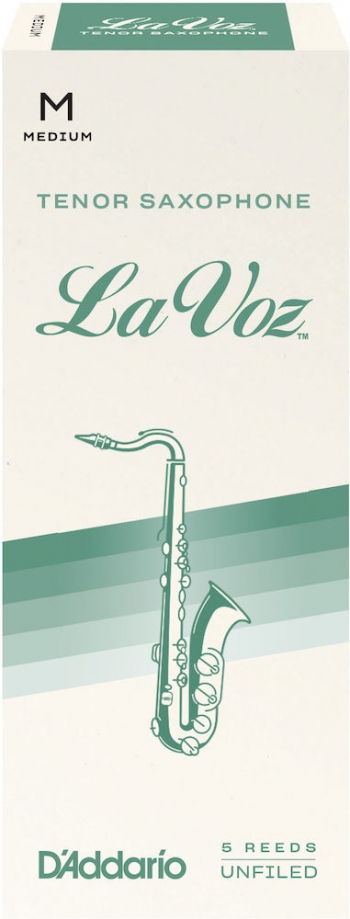 La Voz - Ance per sax tenore, durezza Medium; confezione da 5 - La Voz