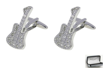 Cufflinks Crystal Guitar - The Tie Studio