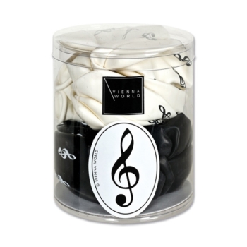 Balloon box G-clef b/w (20 pcs) - Vienna World