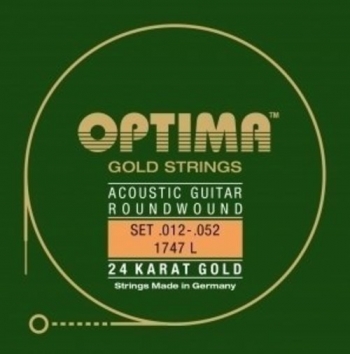 Corde per chitarra acustica/folk Gold Strings - Optima