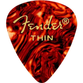 Plettri Tortoise Shell 351 Shape Thin Confezione da 12 - FENDER