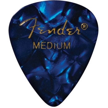 Plettri Premium Celluloid 351 Shape Medium Blue Moto Confezione da 12 - FENDER