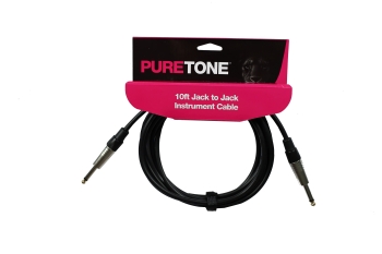 10 Foot 1/4 Inch Jack to Jack Instrument Cable - Pure Tone - immagine 2