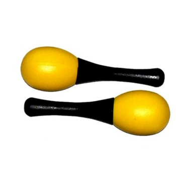 Coppia Mini Maracas in PVC colorato - PEACE