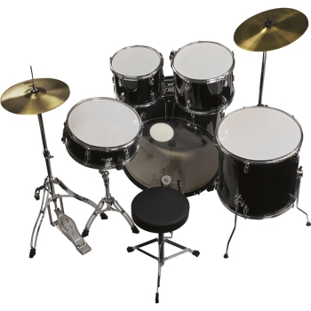 ED-300 Drum kit Black - 5 pezzi - Eko Drums - immagine 3