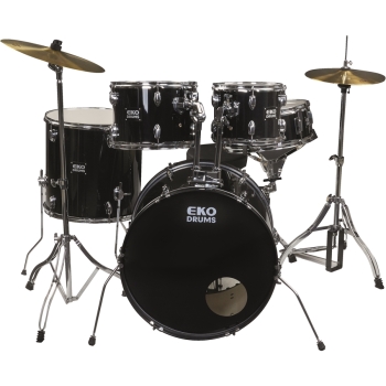 ED-300 Drum kit Black - 5 pezzi - Eko Drums