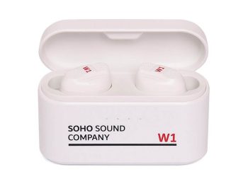 Cuffie auricolari Bluetooth TWS, microfono, powerbank, colore bianco - SOHO Sound Company - immagine 2