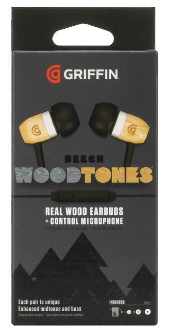 WoodTones with Control Mic - Griffin Technology