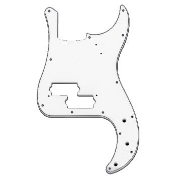 Mascherina per Precision Bass, 3 Strati, Bianco - SOUNDSATION PARTS