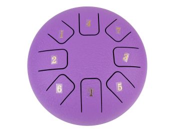 Steel tongue drum 6'', viola, 8 note, Do Maggiore ionico - Hayman - immagine 3