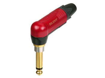 Connettore jack angolare 6,3 mm, 2 poli, silent - Neutrik