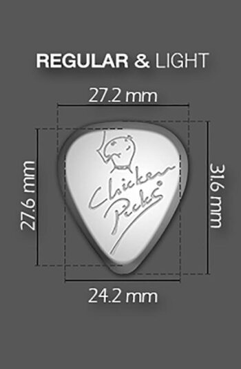 Plettro per chitarra, Regular 2.6mm, 3pz - ChickenPicks - immagine 3