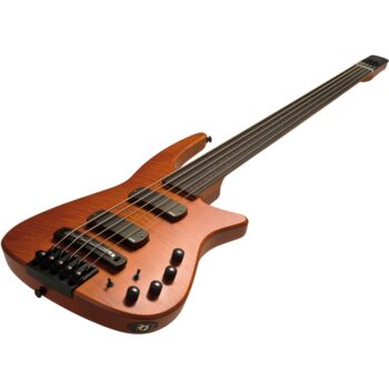 CR5 Radius Bass 5 Fretless Amber Satin - NS Design - immagine 2