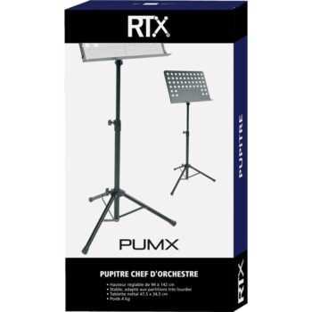 PUMX Leggio Pieghevole Orchestra Nero - RTX - immagine 2