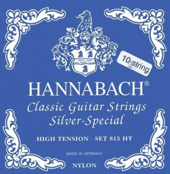 Corde per chitarra classica Serie 815 High Tension per chitarre 8/10 corde Silver Special - Hannabach