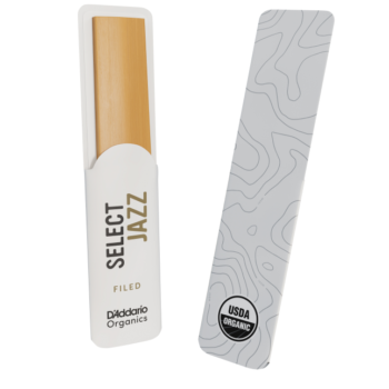 Ance D'Addario Organic Select Jazz Filed per sax tenore, durezza 3 Soft, confezione da 5 - Organic Select Jazz - immagine 4