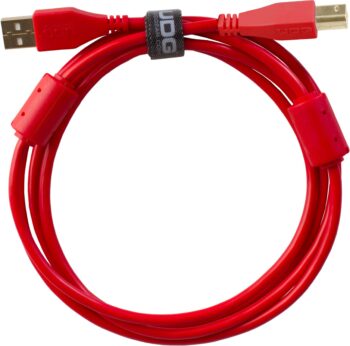 U95001RD  - ULTIMATE AUDIO CABLE USB 2.0 A-B RED STRAIGHT 1M - UDG