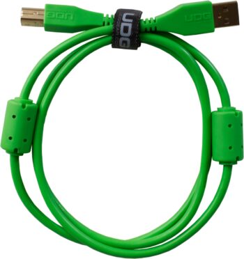 U95001GR - ULTIMATE AUDIO CABLE USB 2.0 A-B GREEN STRAIGHT  1M - UDG