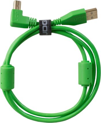 U95004GR - ULTIMATE AUDIO CABLE USB 2.0 A-B GREEN ANGLED 1M - UDG