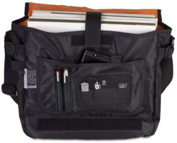 U9450BL/OR - ULTIMATE COURIERBAG  BLACK, ORANGE INSIDE - UDG