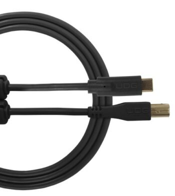 U96001BL - ULTIMATE AUDIO CABLE USB 2.0 C-B BLACK STRAIGHT 1,5M - UDG