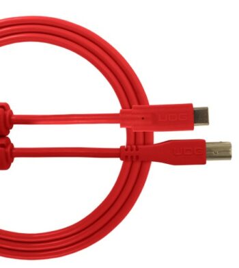 U96001RD - ULTIMATE AUDIO CABLE USB 2.0 C-B RED STRAIGHT 1,5M - UDG