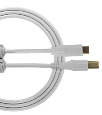 U96001WH - ULTIMATE AUDIO CABLE USB 2.0 C-B WHITE STRAIGHT 1,5M - UDG