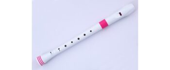 SOPRANO RECORDER-DITEGGIATURA TEDESCA (BIANCO/ROSA) - NUVO