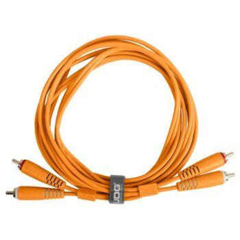 U97001OR - ULTIMATE AUDIO CABLE SET RCA-RCA STRAIGHT ORANGE - UDG