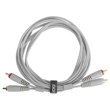 U97001WH - ULTIMATE AUDIO CABLE SET RCA-RCA STRAIGHT WHITE - UDG