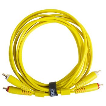 U97001YL - ULTIMATE AUDIO CABLE SET RCA-RCA STRAIGHT YELLOW - UDG