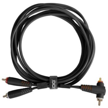 U97005BL - ULTIMATE AUDIO CABLE SET RCA STRAIGHT - RCA ANGLED BLACK - UDG