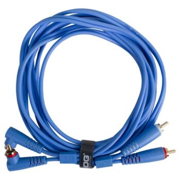 U97005LB - ULTIMATE AUDIO CABLE SET RCA STRAIGHT - RCA ANGLED LIGHT BLUE - UDG